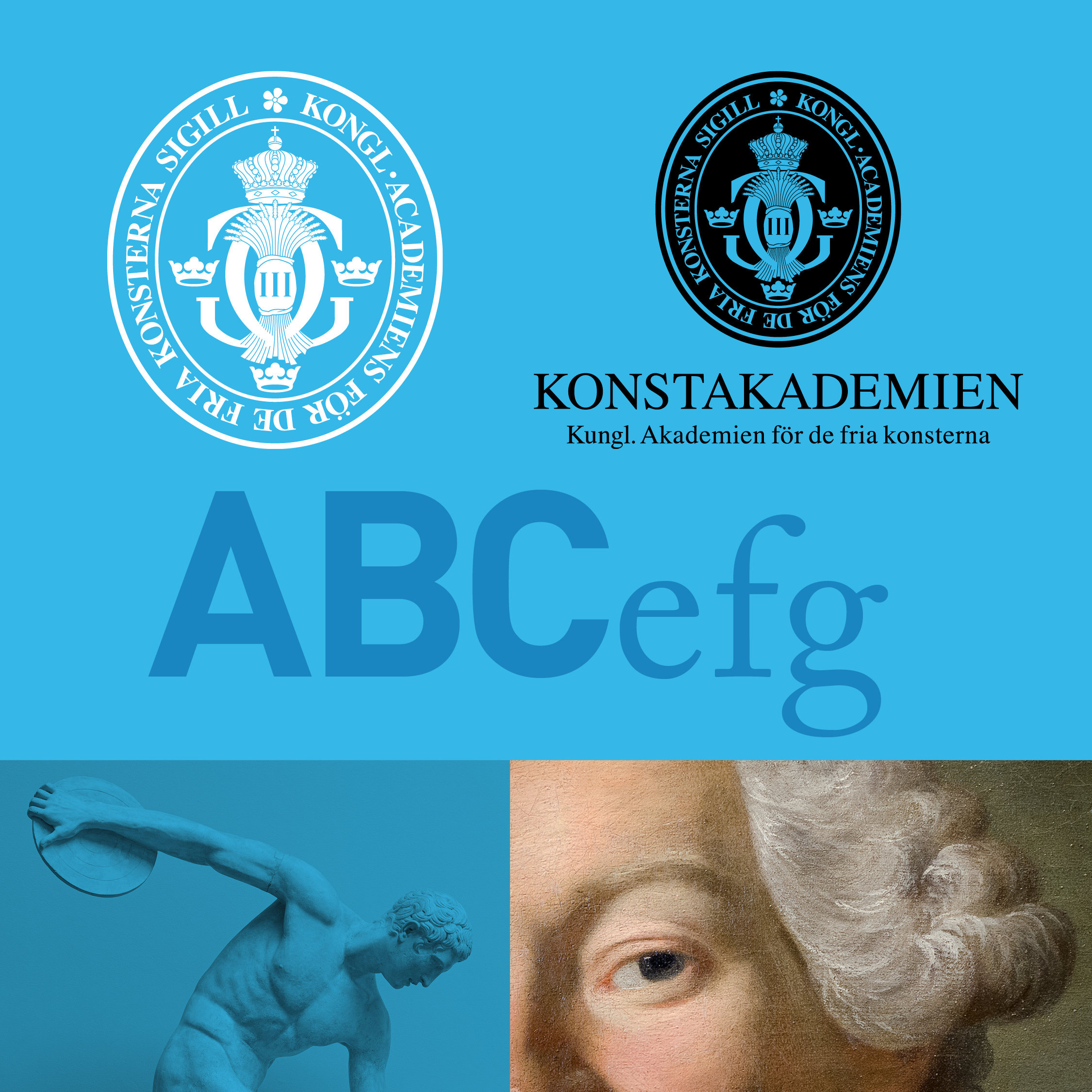 Konstakademien logotyp och designprogram